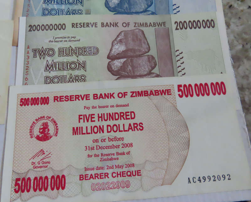 Zimbabwe - Lot of 10 different Banknotes # 3