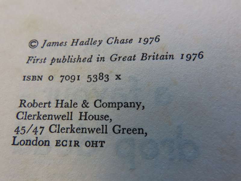 James Hadley Chase - Hardback book with Dust wrapper - Do Me a Favour Drop Dead