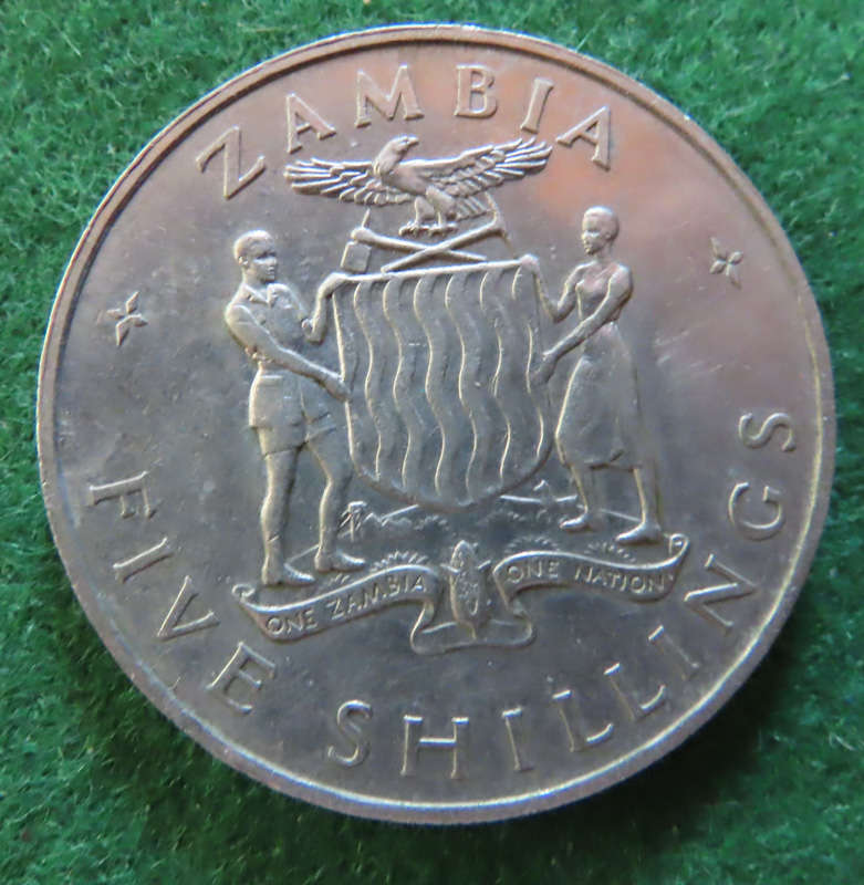 Zambia - 24 October 1965 - 5 Shilling Coin