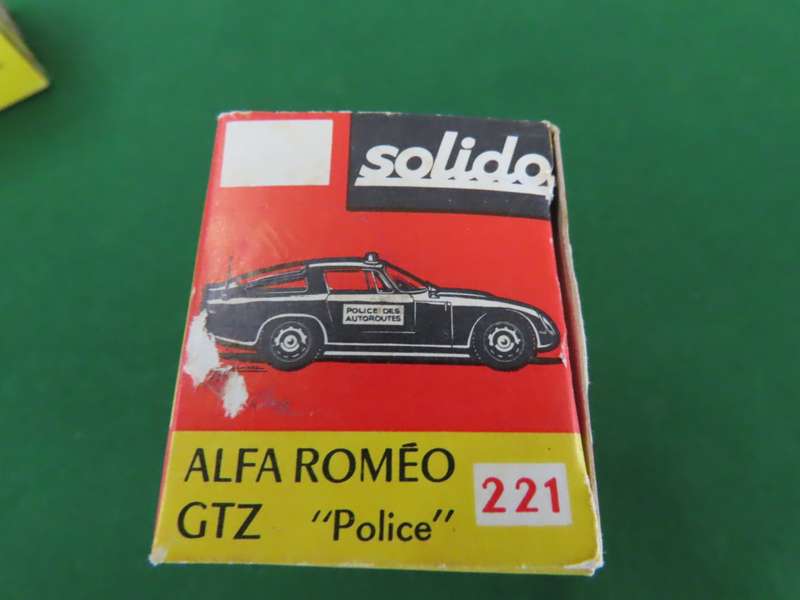 Alfa Romeo GTZ Police - Solido boxed never played with