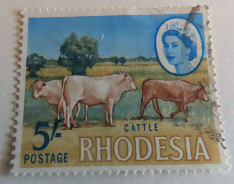 Stamps - Rhodesia - 5/-, 10/- and £1 Mardon ? Used