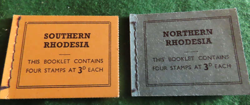 Stamps - Southern and Northern Rhodesia 1964 Booklets N. Rhodesia inverted pane