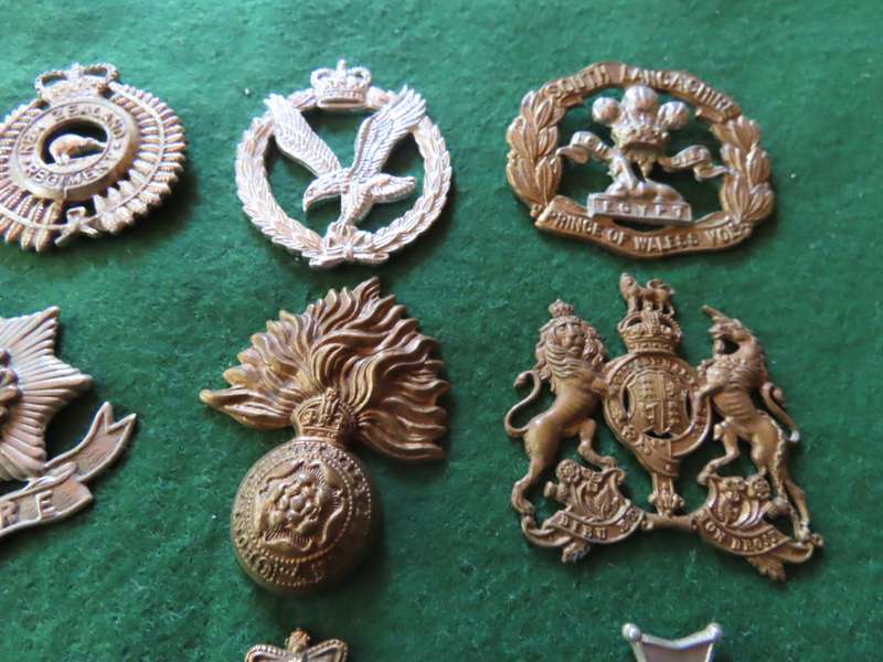 Militaria - Job lot of Badges - No lugs