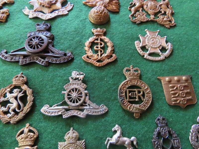 Militaria - Job lot of Badges - No lugs