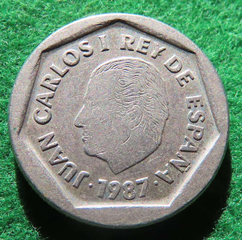 Spain - 1987 200 Pesetas - Mintage 60,000 - Scarce Coin - Cheapest - $40 VF20