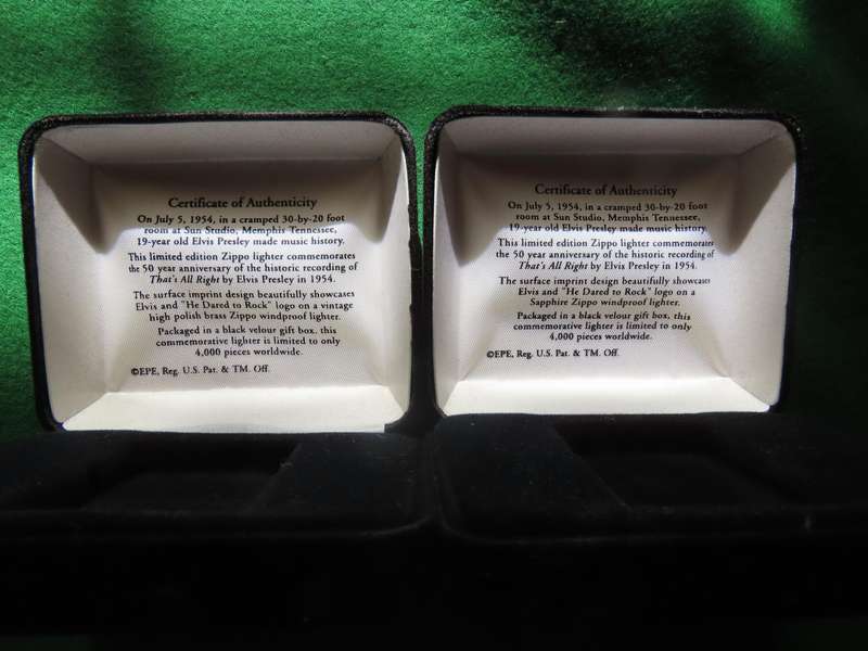 Zippo - Elvis Zippo Boxes - Genuine Zippo