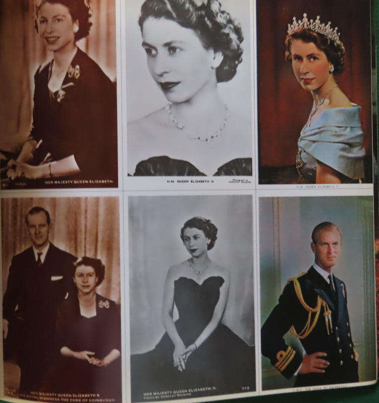 Queen Elizabeth - 144 Picture Postcards in a Large Coffee Table Book