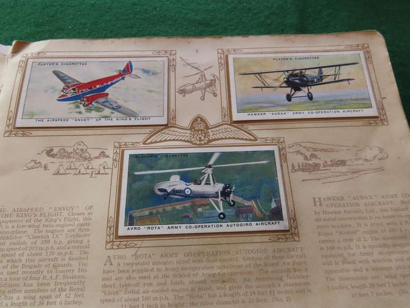 Cigarette Cards - Complete Set of Aircraft of the Royal Air Force