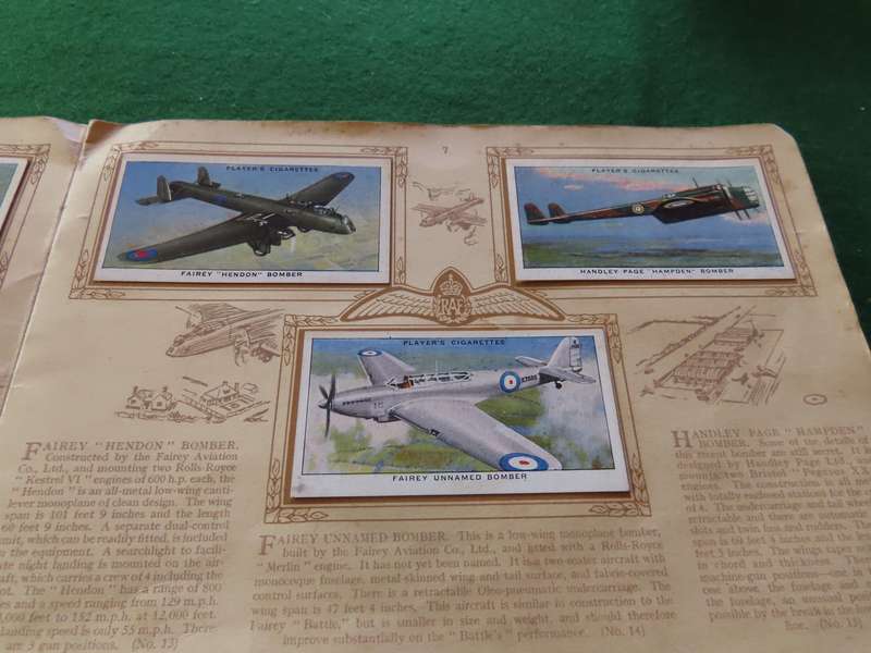 Cigarette Cards - Complete Set of Aircraft of the Royal Air Force