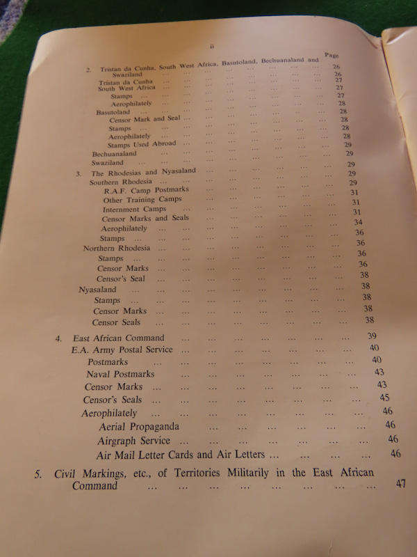 South Africa -World War II Philately of Southern and Eastern Africa - Booklet