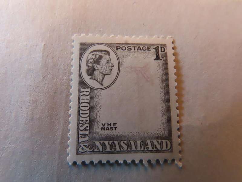 Rhodesia and Nyasaland - 1959 Definitive Set - 1d Stamp - Centre Omitted - MNH