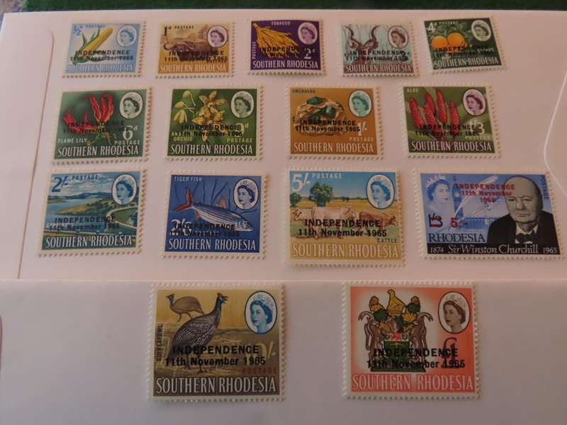 Southern Rhodesia - Stamps - 1966 Independence 11th November Definitive Set with Churchill MNH