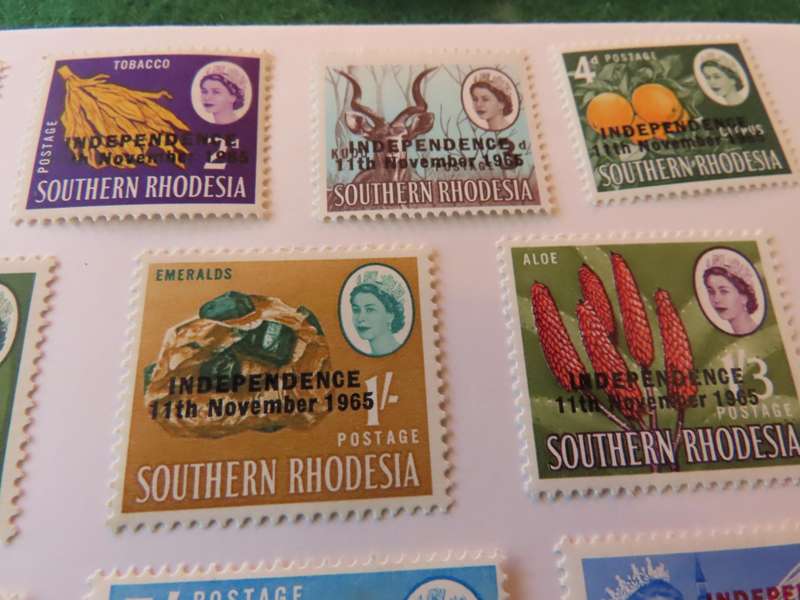 Southern Rhodesia - Stamps - 1966 Independence 11th November Definitive Set with Churchill MNH