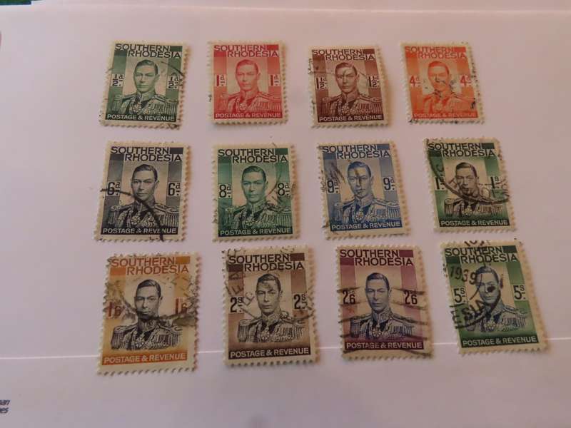 Southern Rhodesia - 1937 King George VI Definitive Set - Used