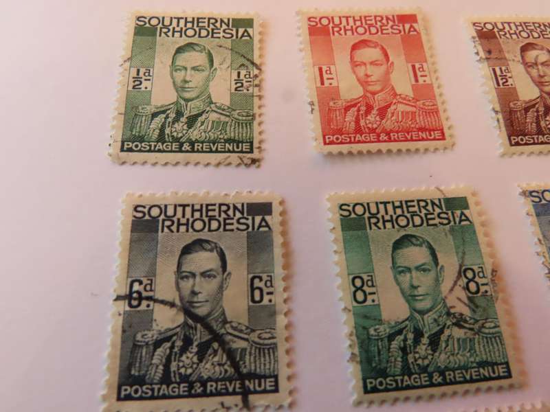 Southern Rhodesia - 1937 King George VI Definitive Set - Used