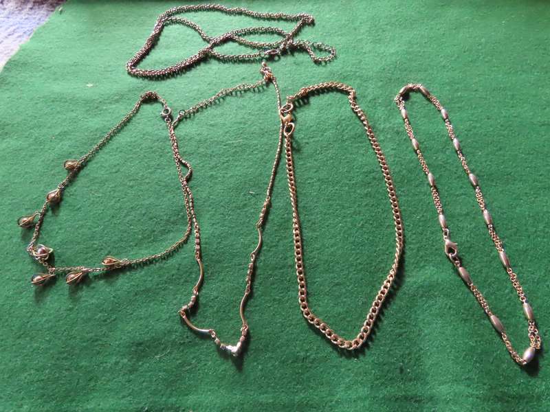 Costume Jewellery -5 Necklaces # 11
