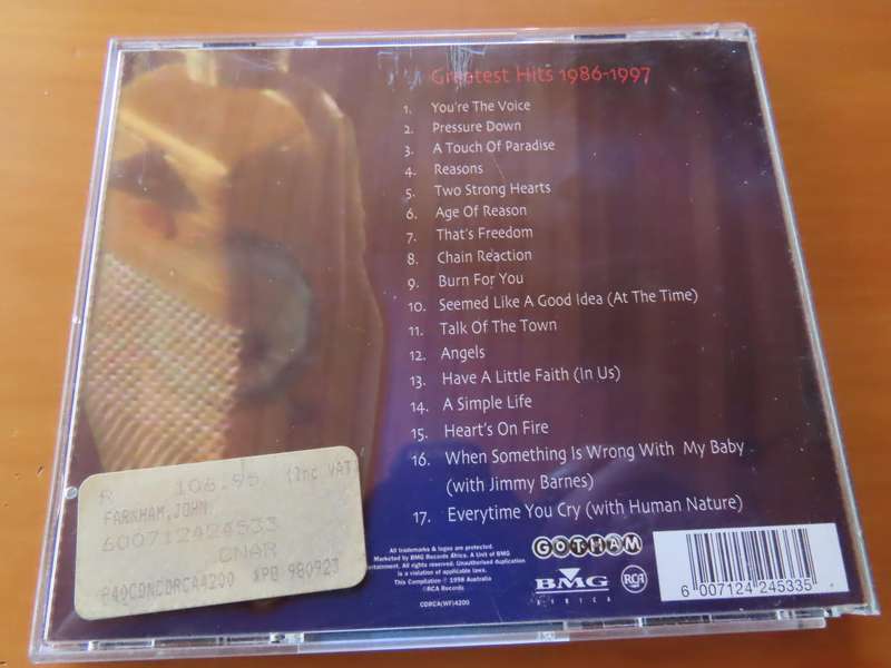 John Farnham - Anthology - Greatest Hits 1986-1997 - CD