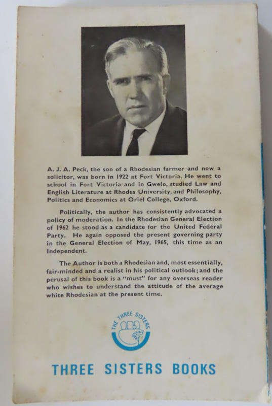 Books - Rhodesia - Rhodesia Accuses - Paperback - A.J.A. Peck