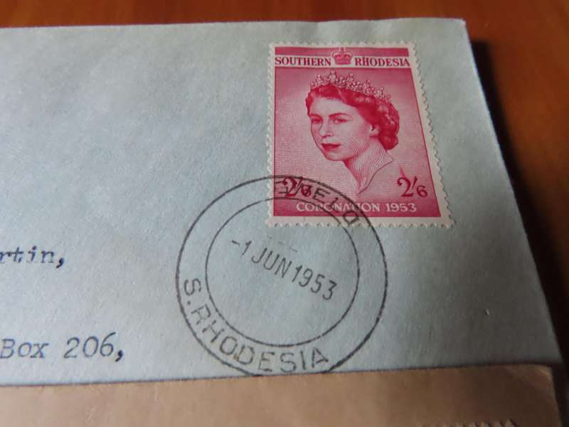 Stamps - Southern Rhodesia - 1953 1 June 6 F.D.C. Covers Coronation
