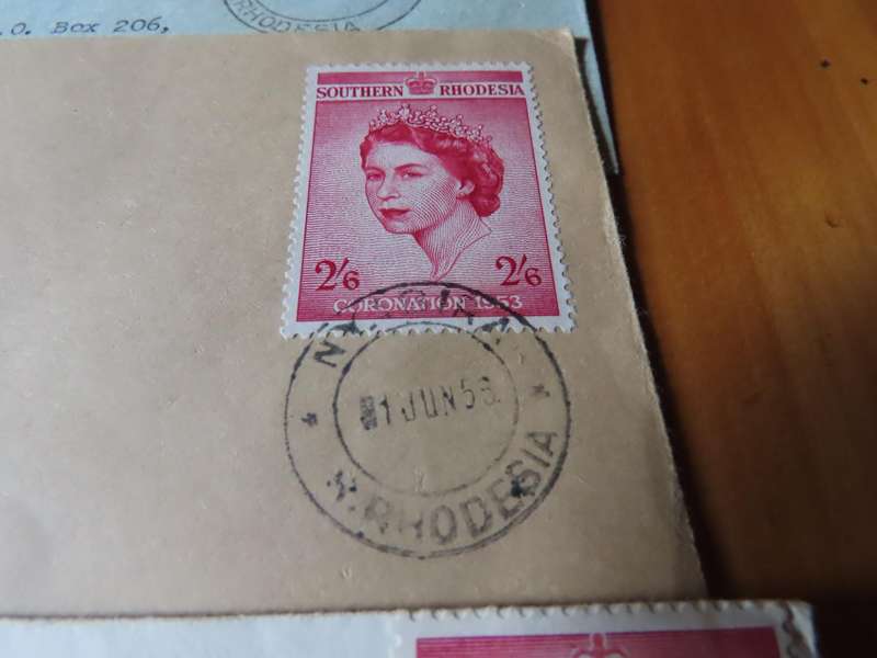 Stamps - Southern Rhodesia - 1953 1 June 6 F.D.C. Covers Coronation