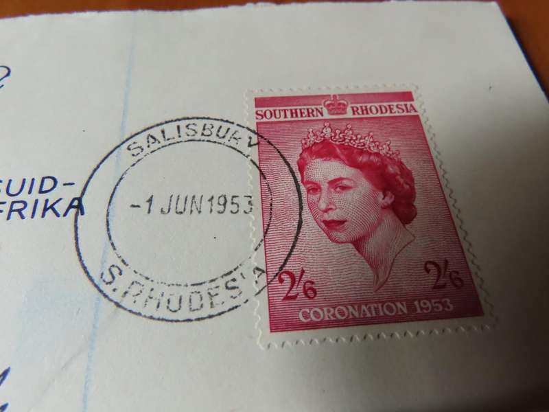 Stamps - Southern Rhodesia - 1953 1 June 6 F.D.C. Covers Coronation