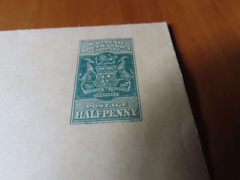 Stamps - British South Africa Company - 2 Wrappers with Postage 1/2d and 1d