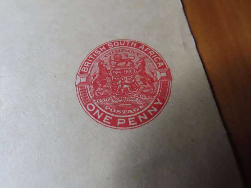 Stamps - British South Africa Company - 2 Wrappers with Postage 1/2d and 1d