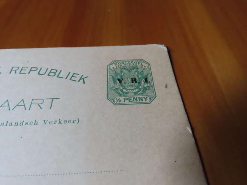 Stamps - Zuid-Afrik. Republiek 3 Postcards  1d and 2 x 1/2d - Unused