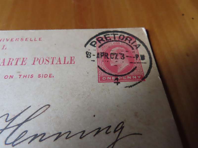 Stamps -Transvaal - 2 Used Postcards