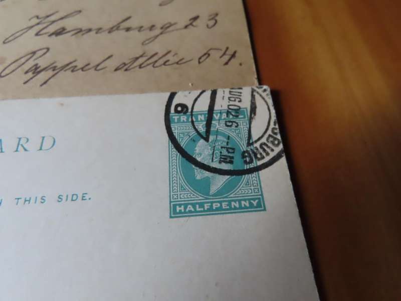 Stamps -Transvaal - 2 Used Postcards