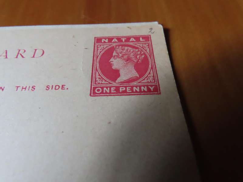 Stamps - Natal - 1 Postcards 1 Wrapper Both 1d Unused