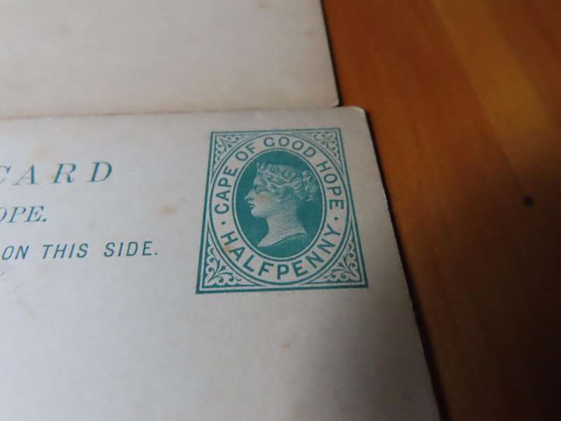 Stamps - Cape of Good Hope - 4 Unused Postcards with2 x 1/2d,1 x 1d and 1 x 1 1/2d Stamps