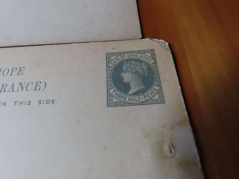 Stamps - Cape of Good Hope - 4 Unused Postcards with2 x 1/2d,1 x 1d and 1 x 1 1/2d Stamps
