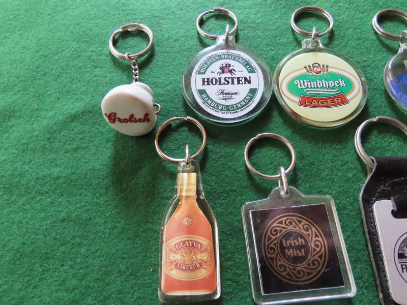 Liquor Key Rings - 9 in all
