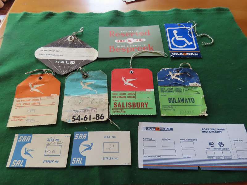 SAA - South African Airways - Miscellaneous Collection of Badges, Luggage Tags etc.