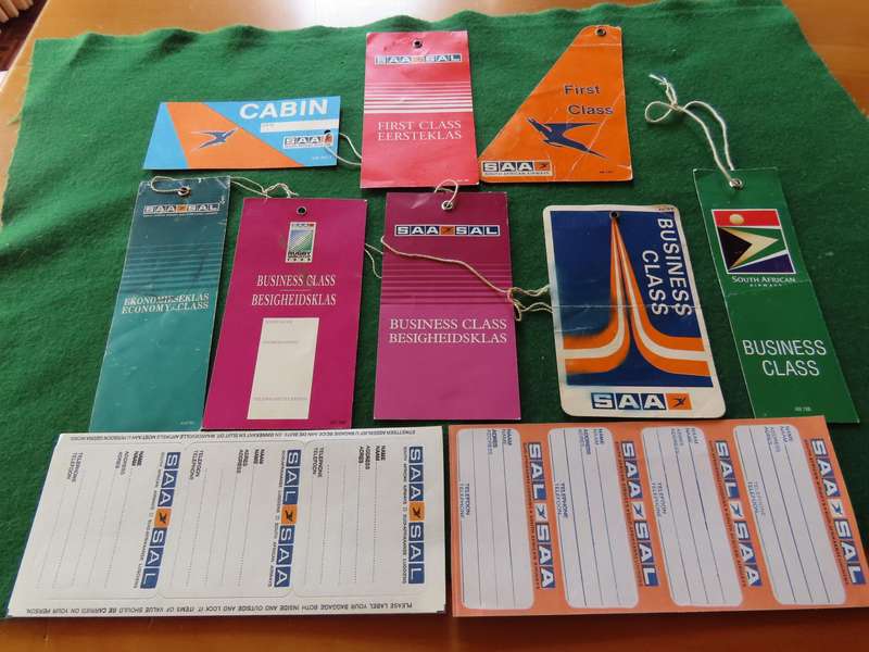 SAA - South African Airways - Miscellaneous Collection of Badges, Luggage Tags etc.