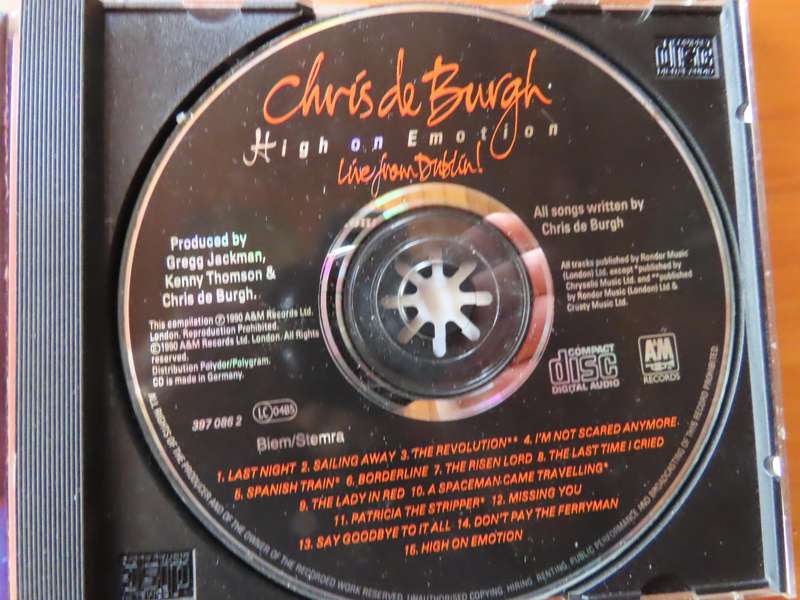 CD - Chris De Burgh - High on Emotion