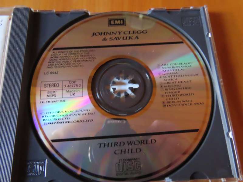 CD - Johnny Clegg and Savuka - Third World Child