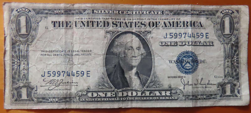 United States of America - 1935C - $1 Silver Certificate Bank Note