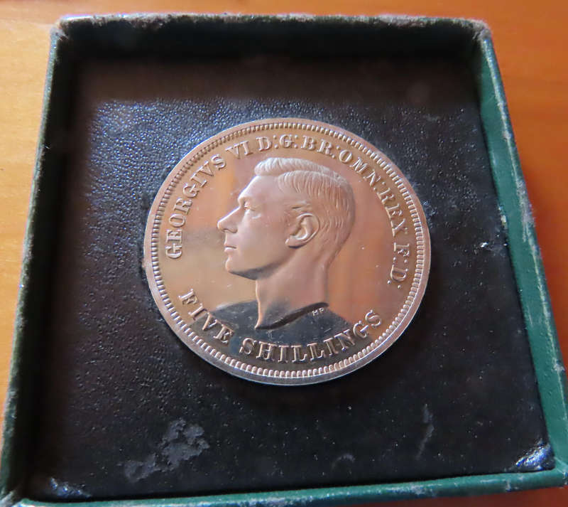 1951 Festival of Britain - Five Shilling Coin Boxed With Papers