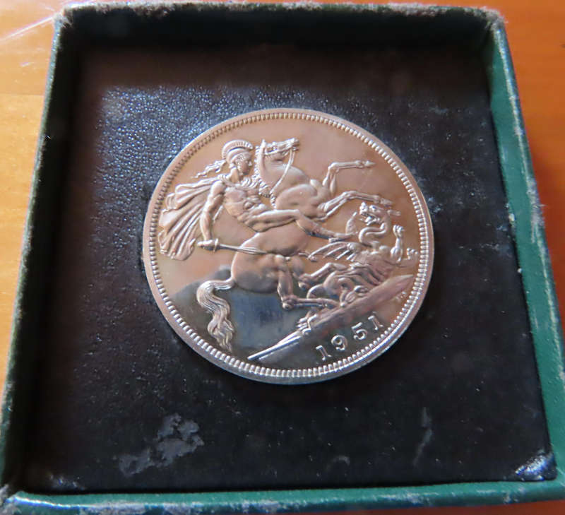 1951 Festival of Britain - Five Shilling Coin Boxed With Papers