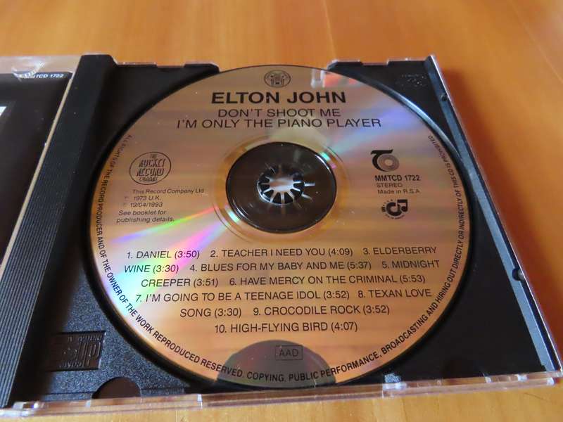CD - Elton John - Don't Shoot Me I'm Only the Piano Player