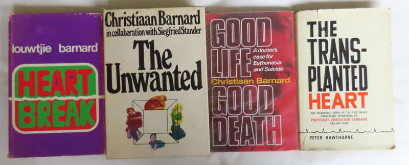 Christiaan Barnard - World's First Heart Transplant Surgeon - 4 Different Books as Shown