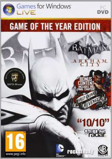 Batman Arkham City Game of the Year Edition GOTY Game PC