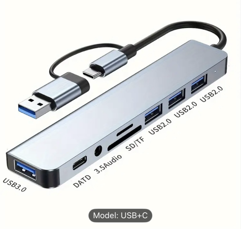8 in 1 USB powers adapter