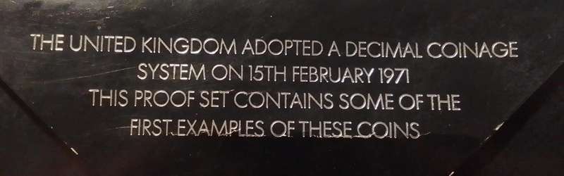 1965 UK coin set - only 5 coins