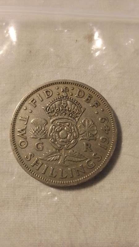 1949 George VI British 2 Shillings