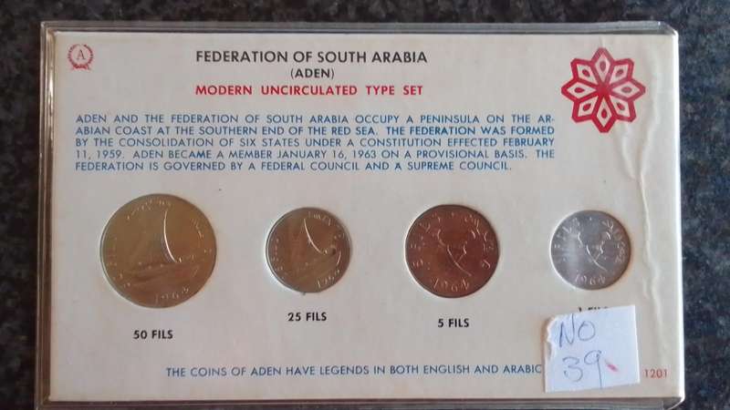FEDERATION OF SOUTH ARABIA (ADEN) Modern uncirculated 1964 coin set