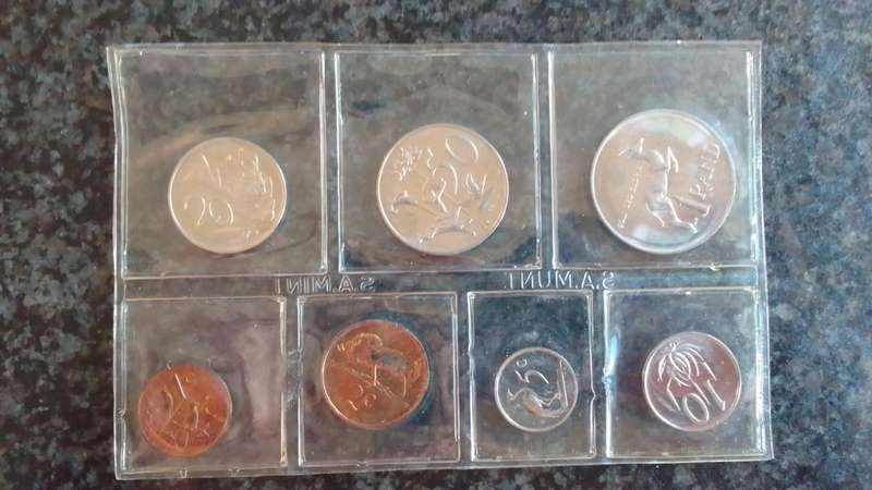 1984 South African Coin set in Sealed Plastic Sleeve