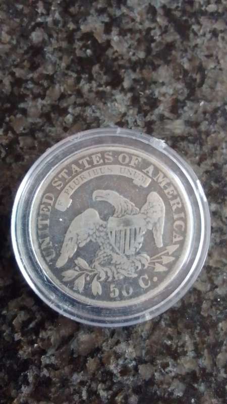 1833 US 50 cent is plastic capsule